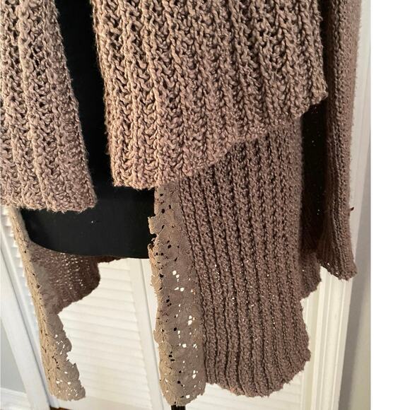 Anthropologie Knitted And Knotted
Brown Cardigan Cover up size Xs - Picture 2 of 10
